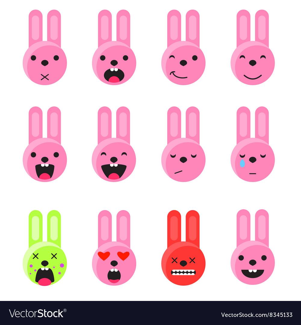 emoticon emoji set icon design flat art image