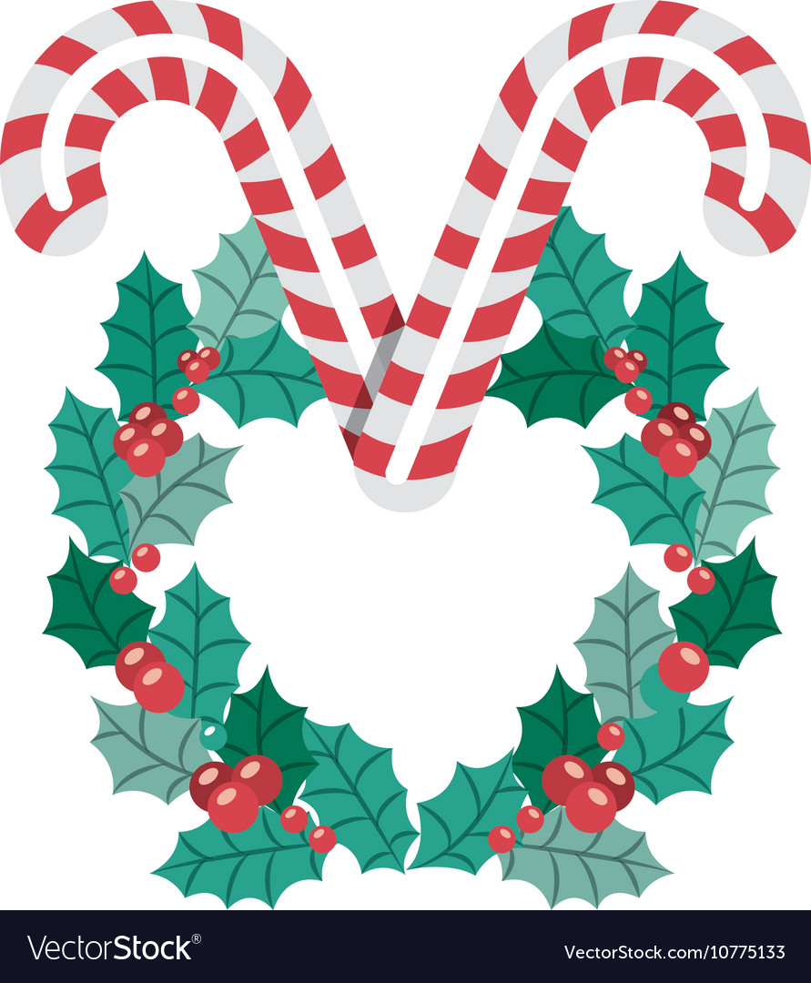 Candy of merry christmas design