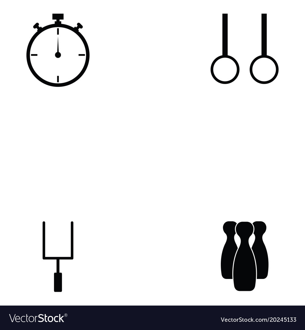 Exercise icon set