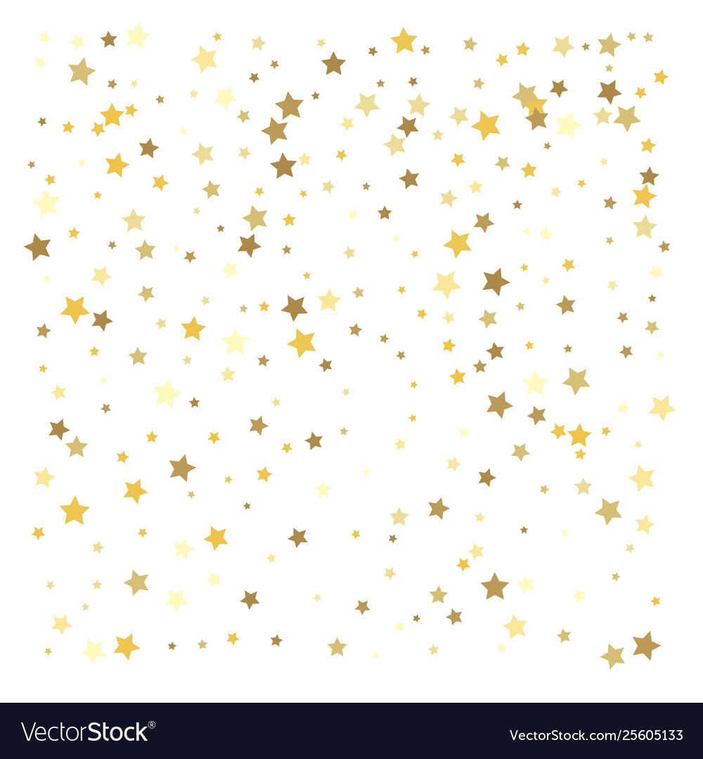 Gold stars confetti celebration