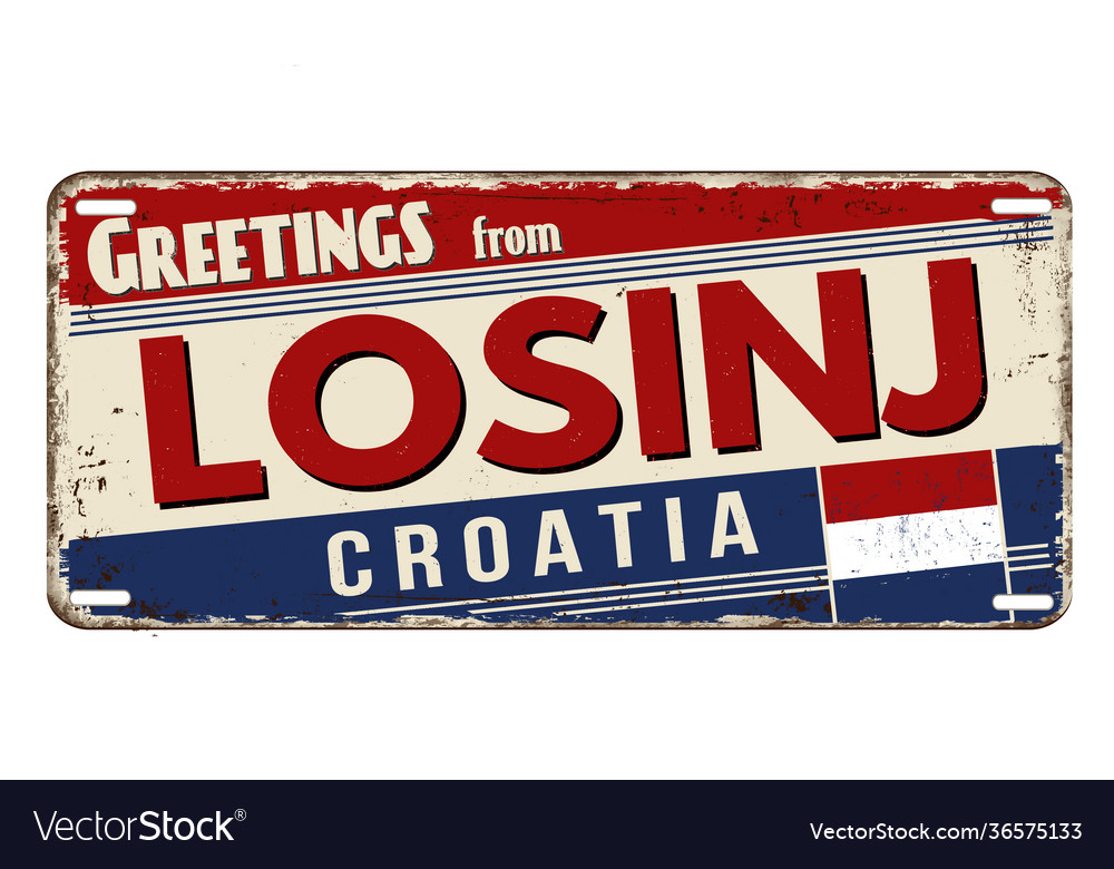 Greetings From Croatia - Losinj Plate