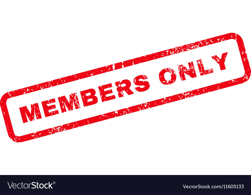 Members only text rubber stamp Royalty Free Vector Image