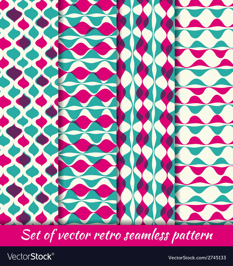 Retro Wave Pattern Set