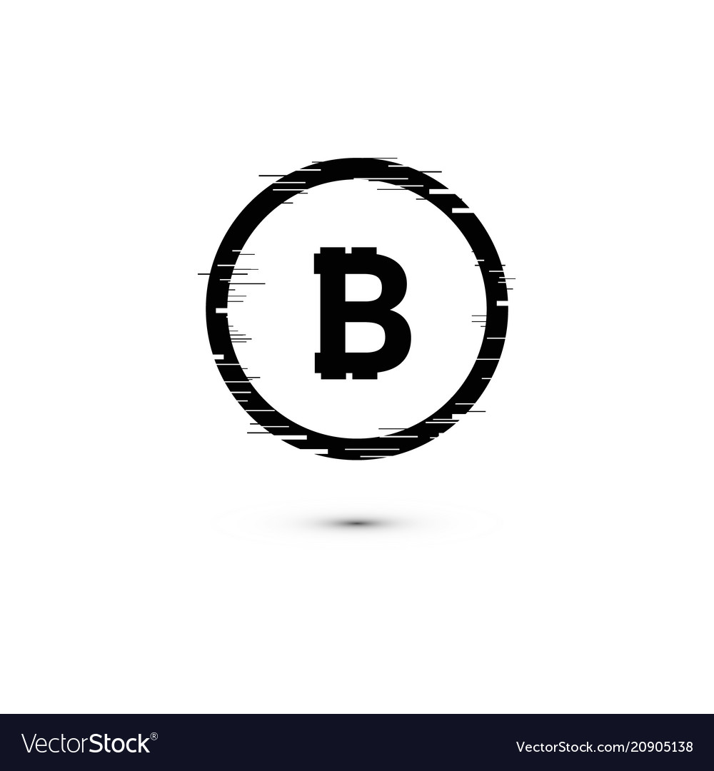 Bitcoin coin with fast speed motion lines vector image Bitcoin coin with fast speed motion lines