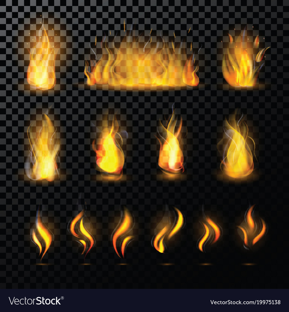 Fire flame fired flaming bonfire Royalty Free Vector Image