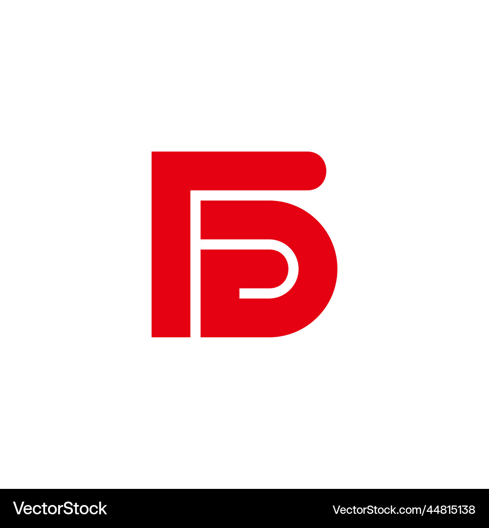 Letter rd simple geometric arrow logo Royalty Free Vector