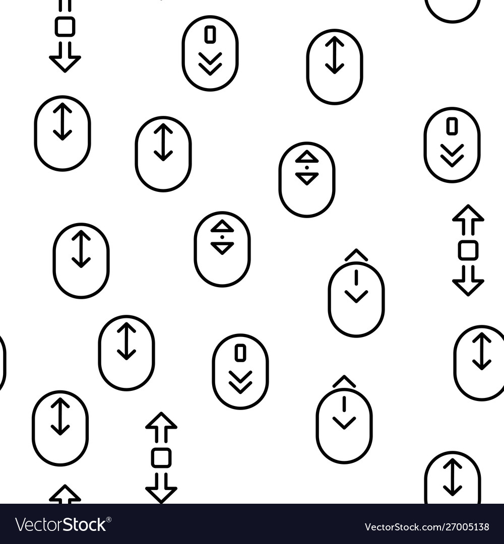 Scroll seamless pattern vector image Scroll seamless pattern