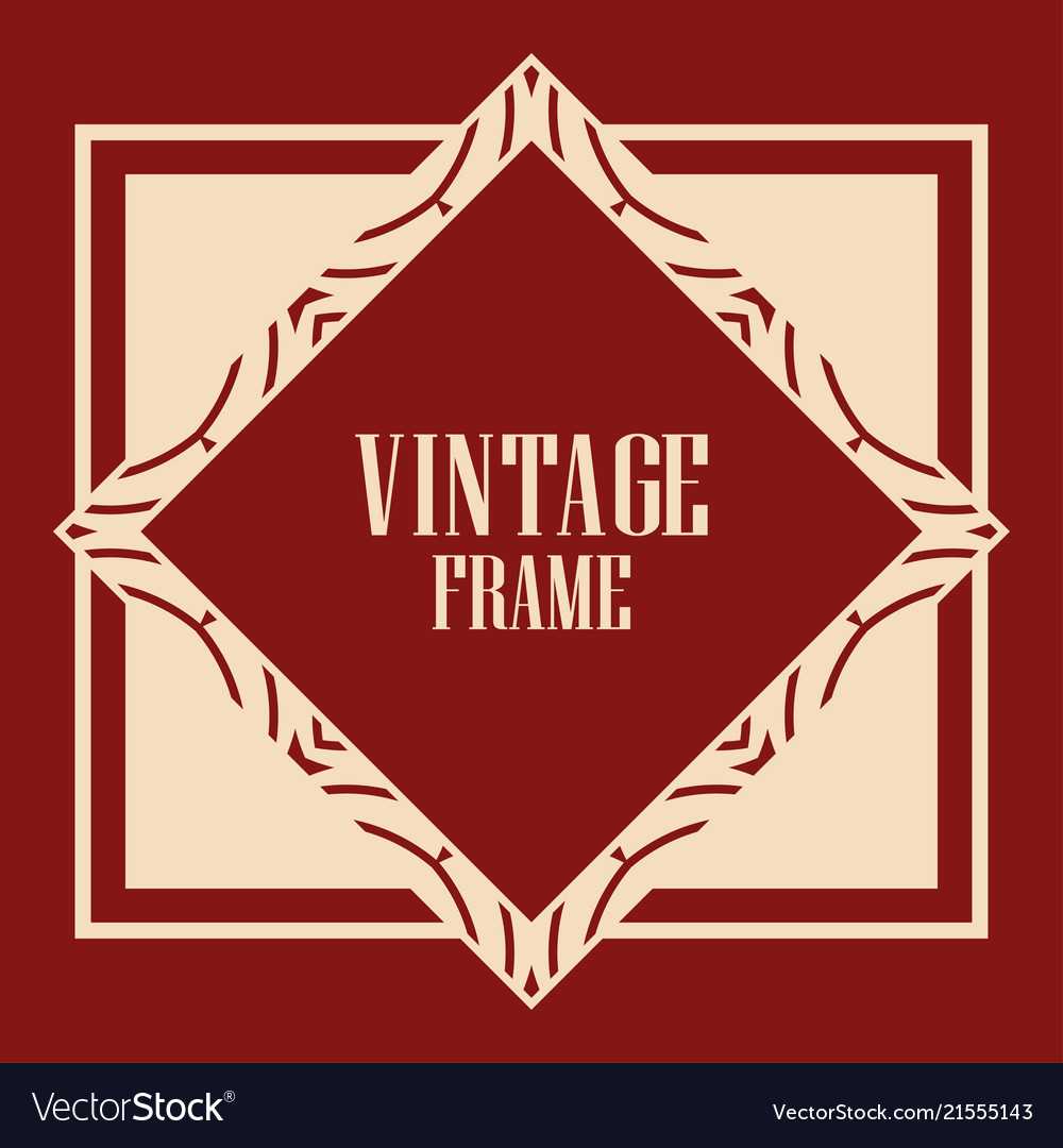 Art deco frame Royalty Free Vector Image - VectorStock