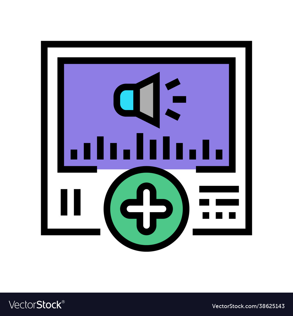 Audio message ugc color icon