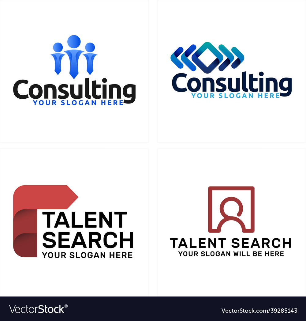 Business consulting people logo design