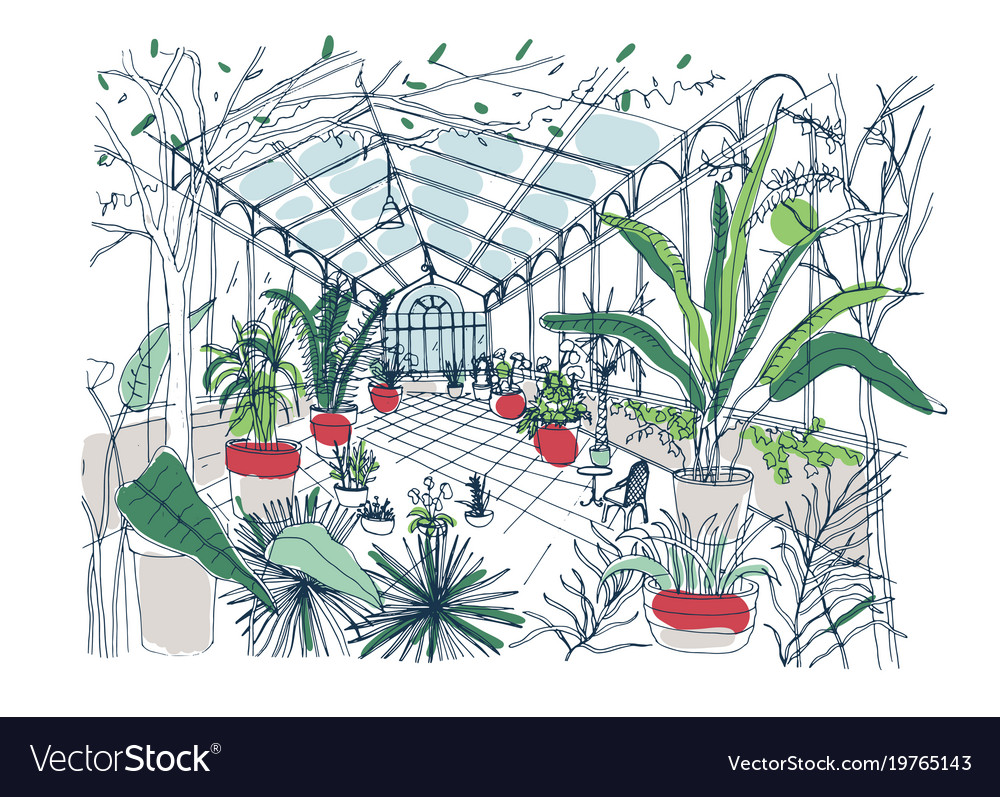 Market garden graphic black white landscape sketch illustration vector  Stock Vector Image  Art  Alamy