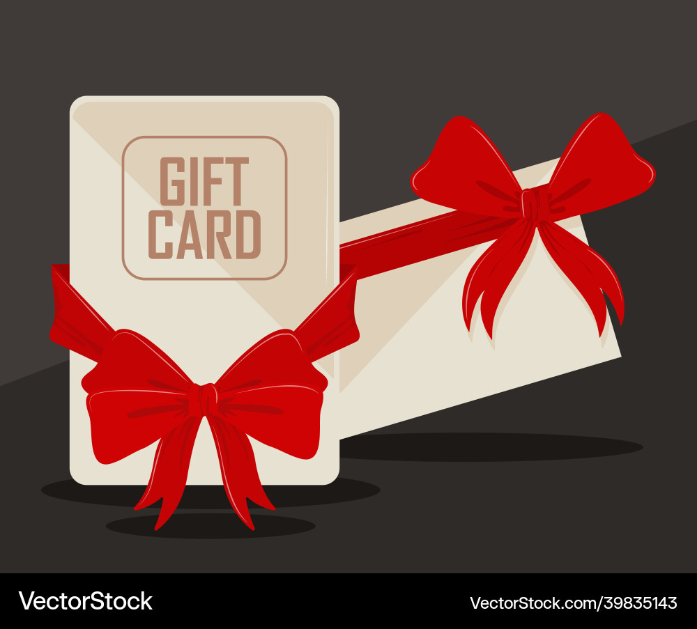 Gift cards present Royalty Free Vector Image - VectorStock