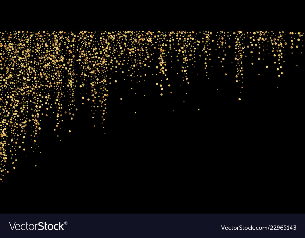 Gold confetti luxury sparkling scattered