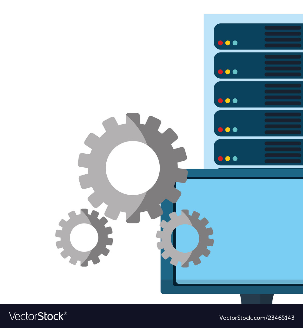 Technology computing support cartoon