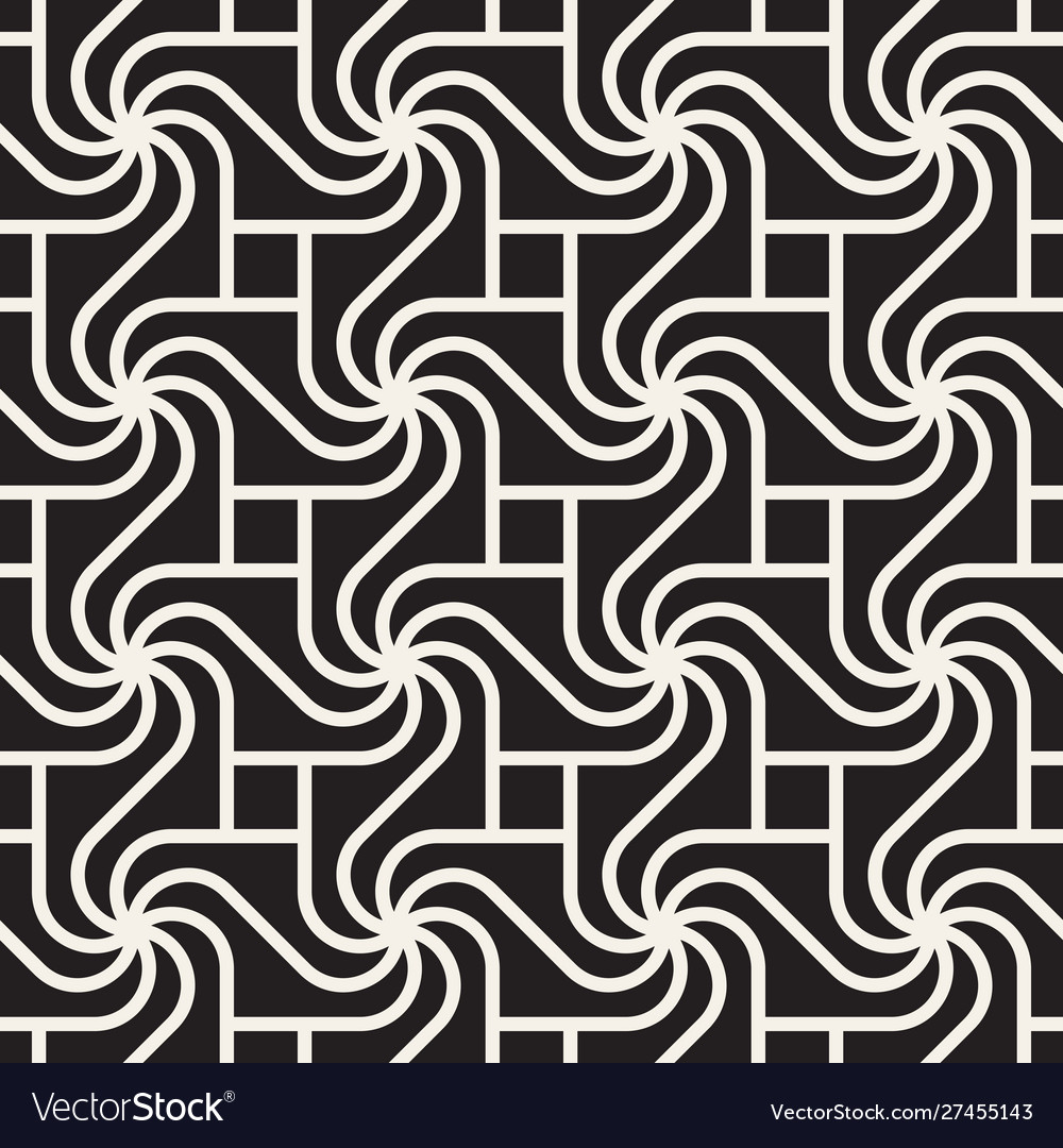 Twisted Lines Pattern - Modern Abstract