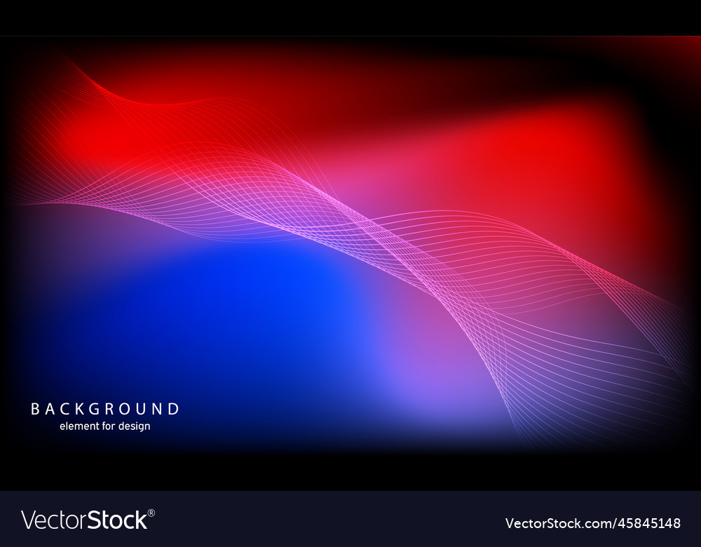 Abstract wave element for design digital