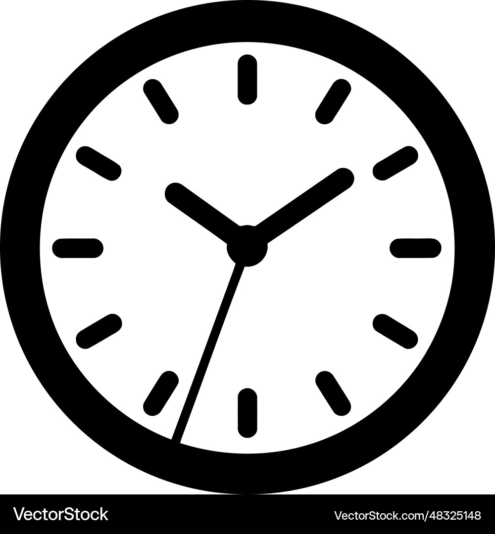 Clock icon Royalty Free Vector Image - VectorStock