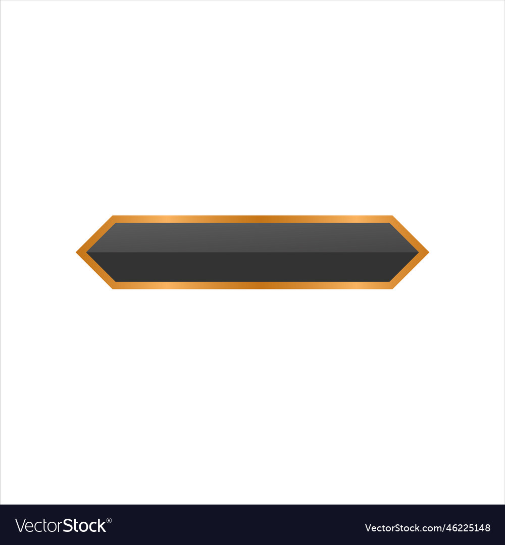 Elegant button shape vector image Elegant button shape
