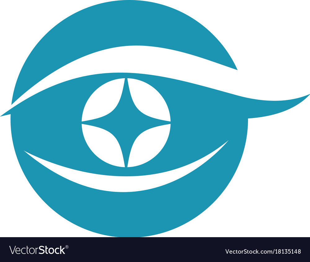 Eye care logo design Royalty Free Vector Image