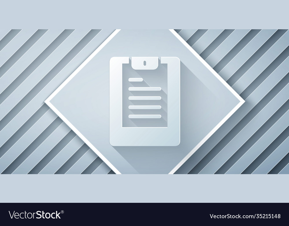 Paper cut server data report icon isolated