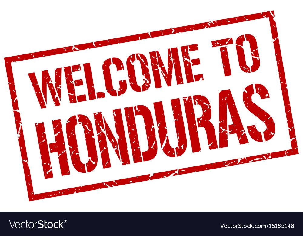 to honduras stamp Royalty Free Vector Image