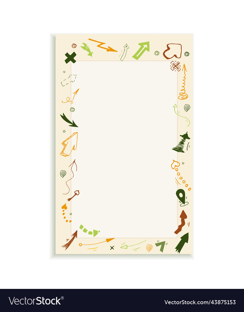 First page for a notebook or notepad vector image First page for a notebook or notepad