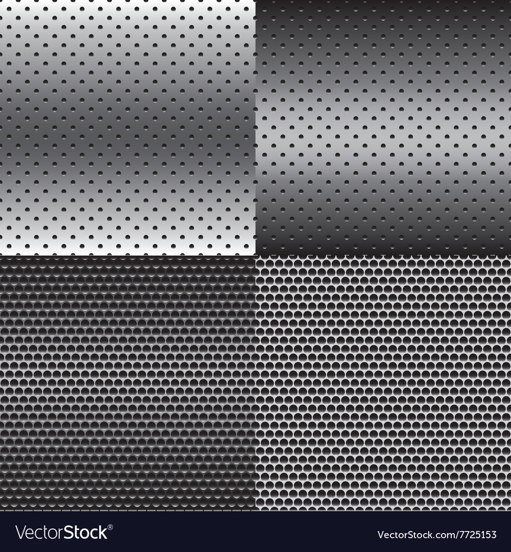 Metal texture background set