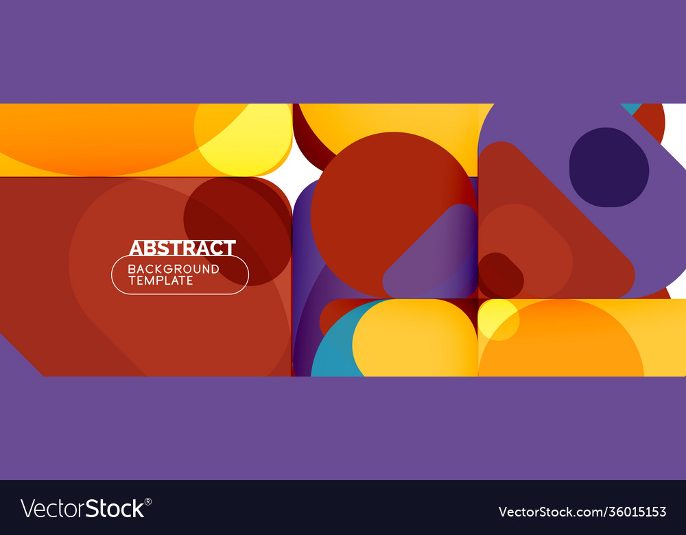 Modern geometric round shapes and dynamic lines vector image Modern geometric round shapes and dynamic lines