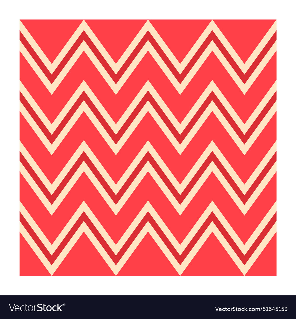 Red zigzag pattern abstract design alternating Vector Image