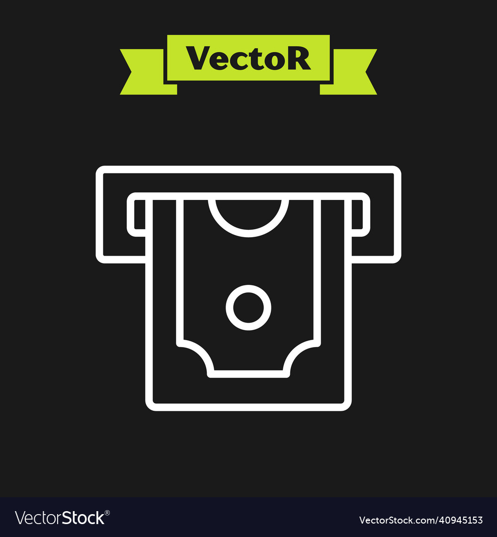 White line atm - automated teller machine vector image White line atm - automated teller machine