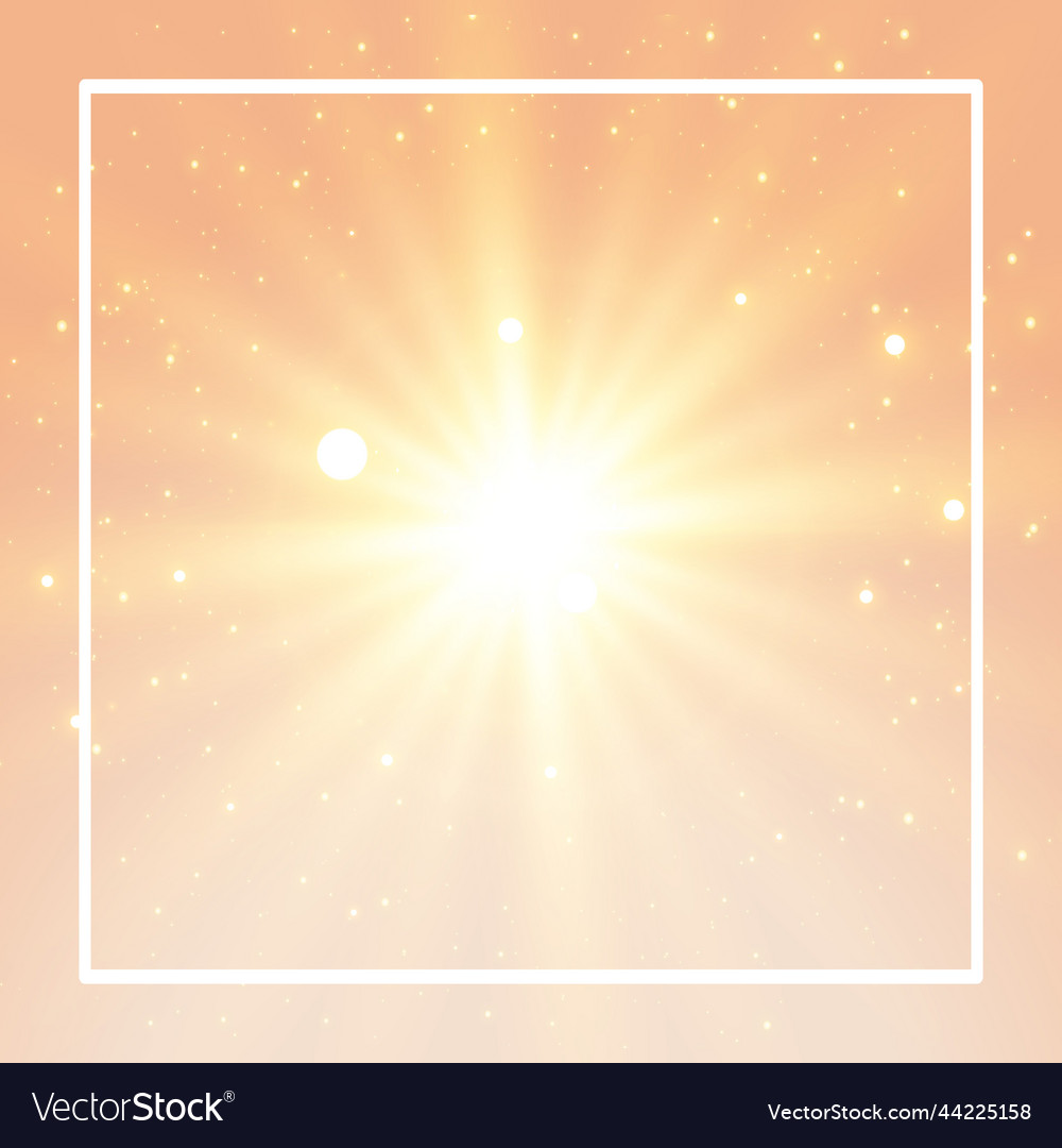 Glowing background with sparkling rays