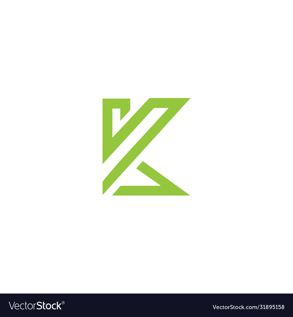 Initial letter k logo design template