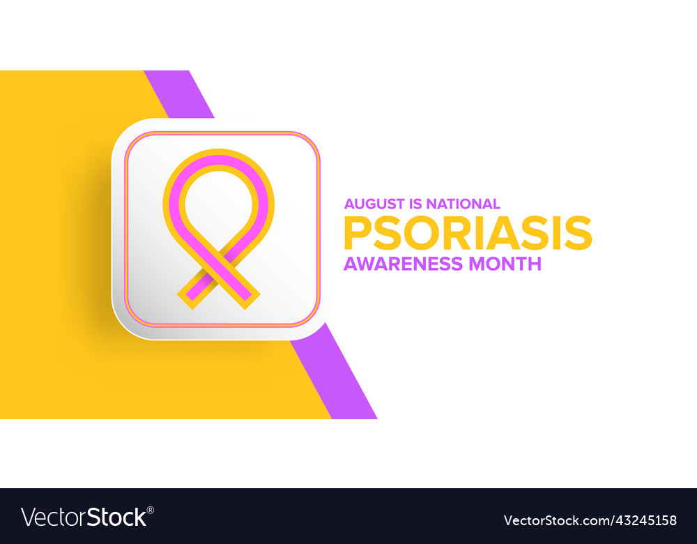 Psoriasis Bewusstsein Monat Konzept horizontal