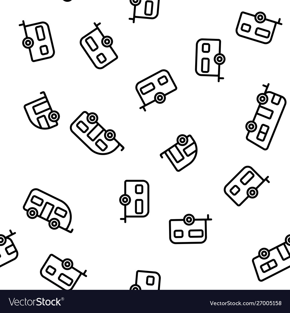 RV Camper Pattern - Seamless