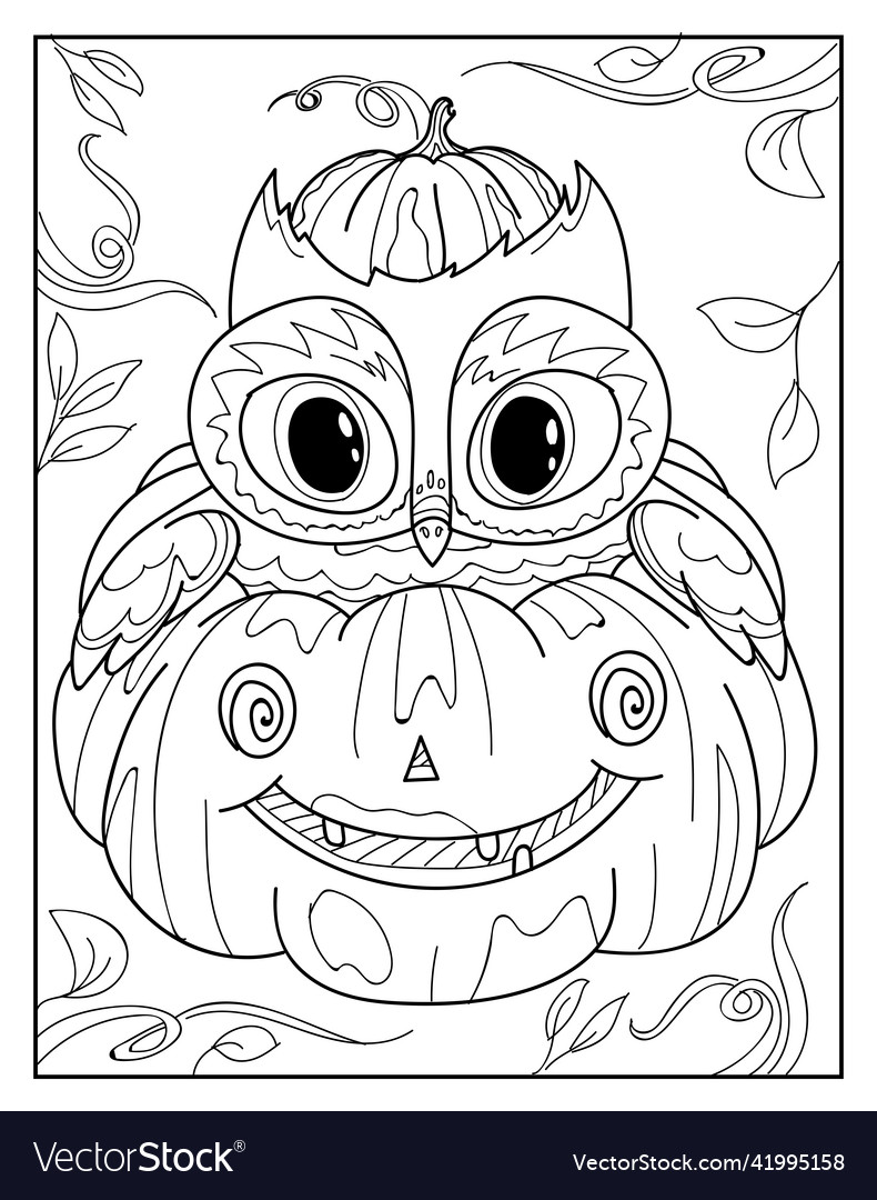 Premium Vector  Halloween coloring pages for kids