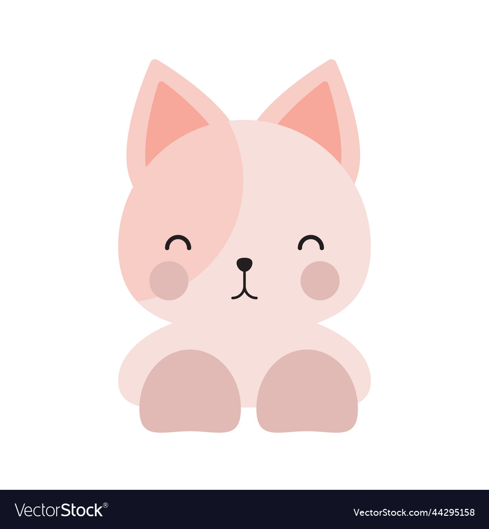 Simple or solid cat doll with front view