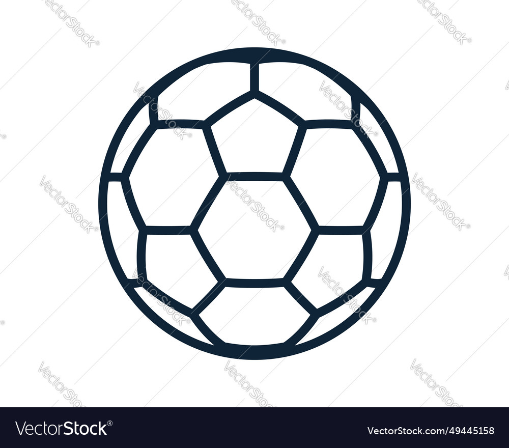 Soccer ball icon football game icons Royalty Free Vector