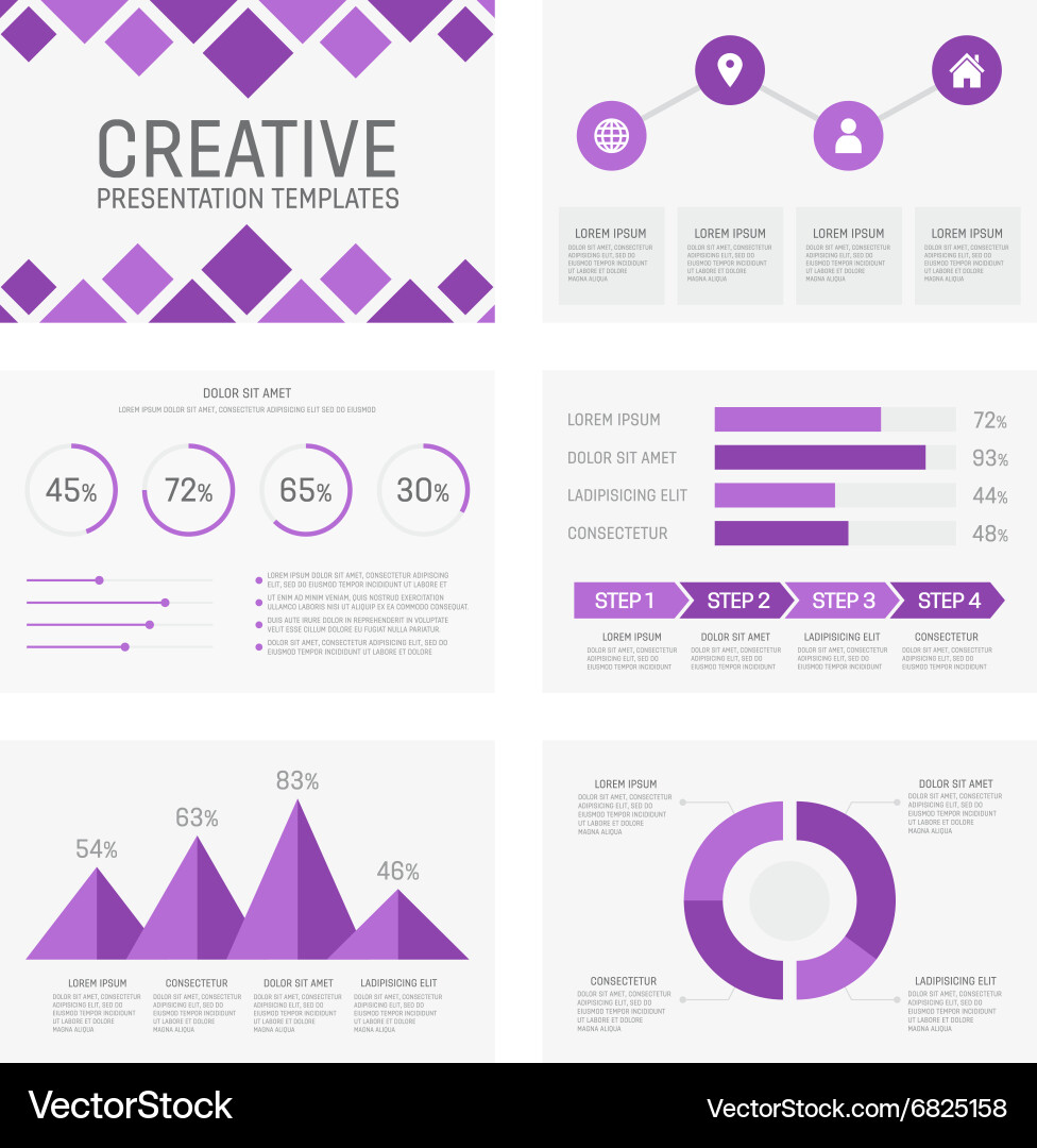 Template for multipurpose presentation Royalty Free Vector