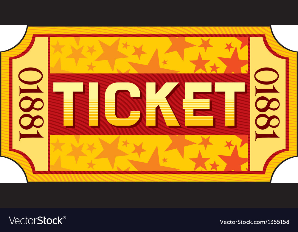 Ticket Royalty Free Vector Image - VectorStock