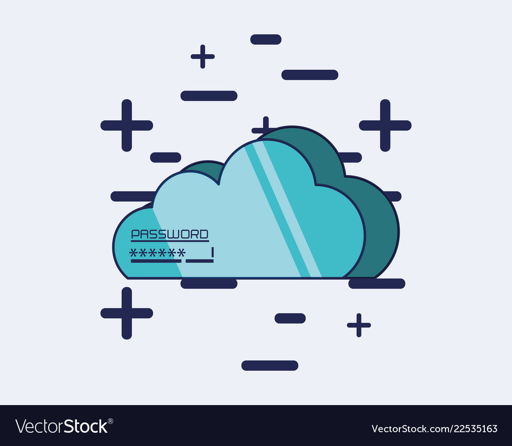 Cloud computing data privacy icon