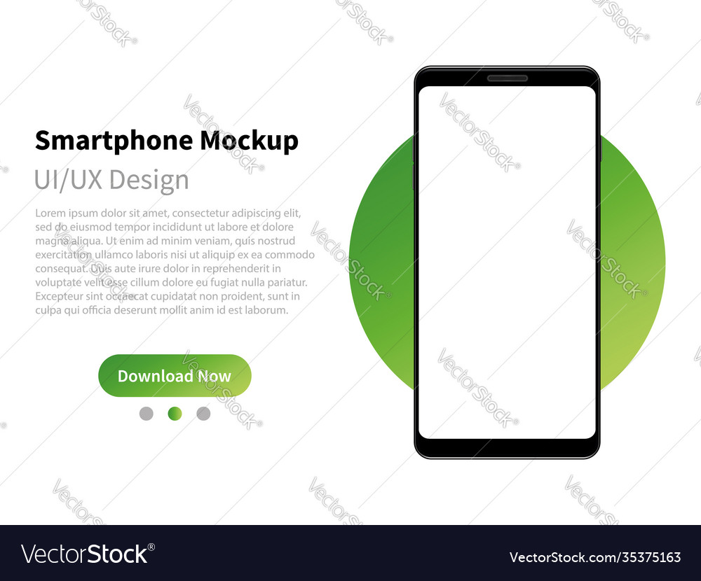 Device ui ux mockup for presentation template