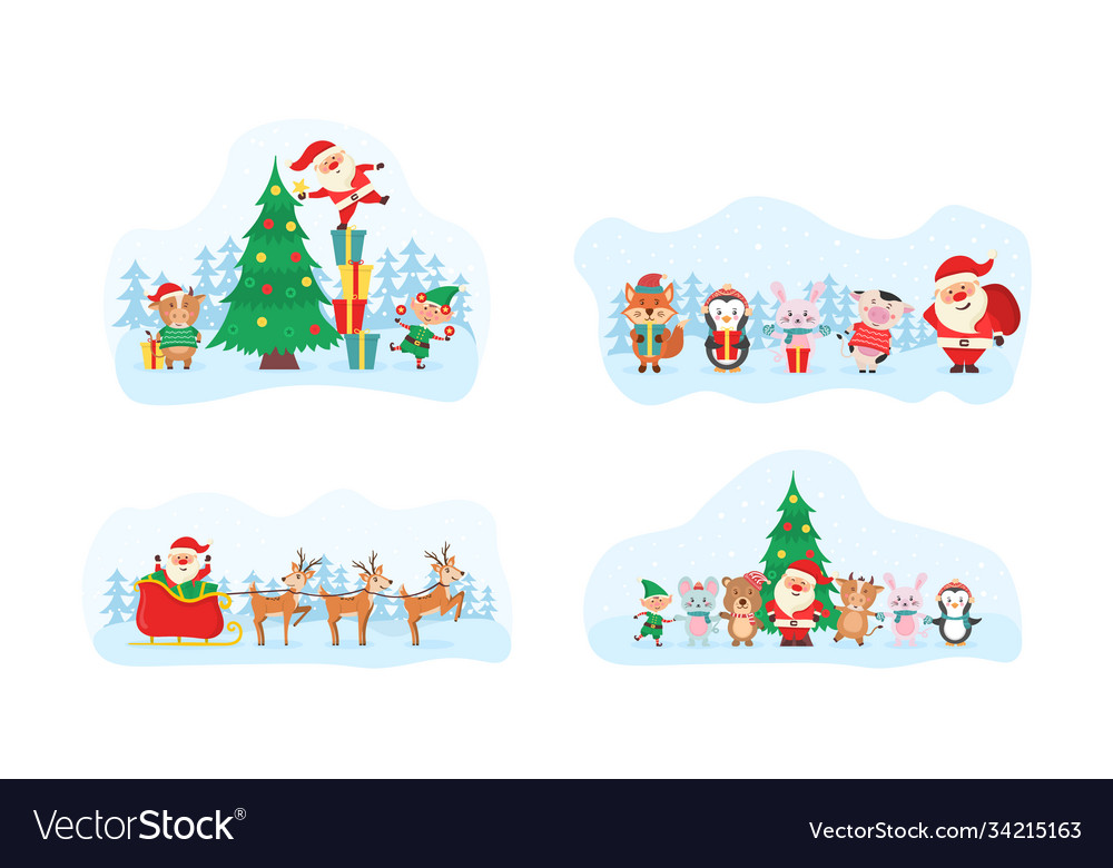 Festive Christmas Animals