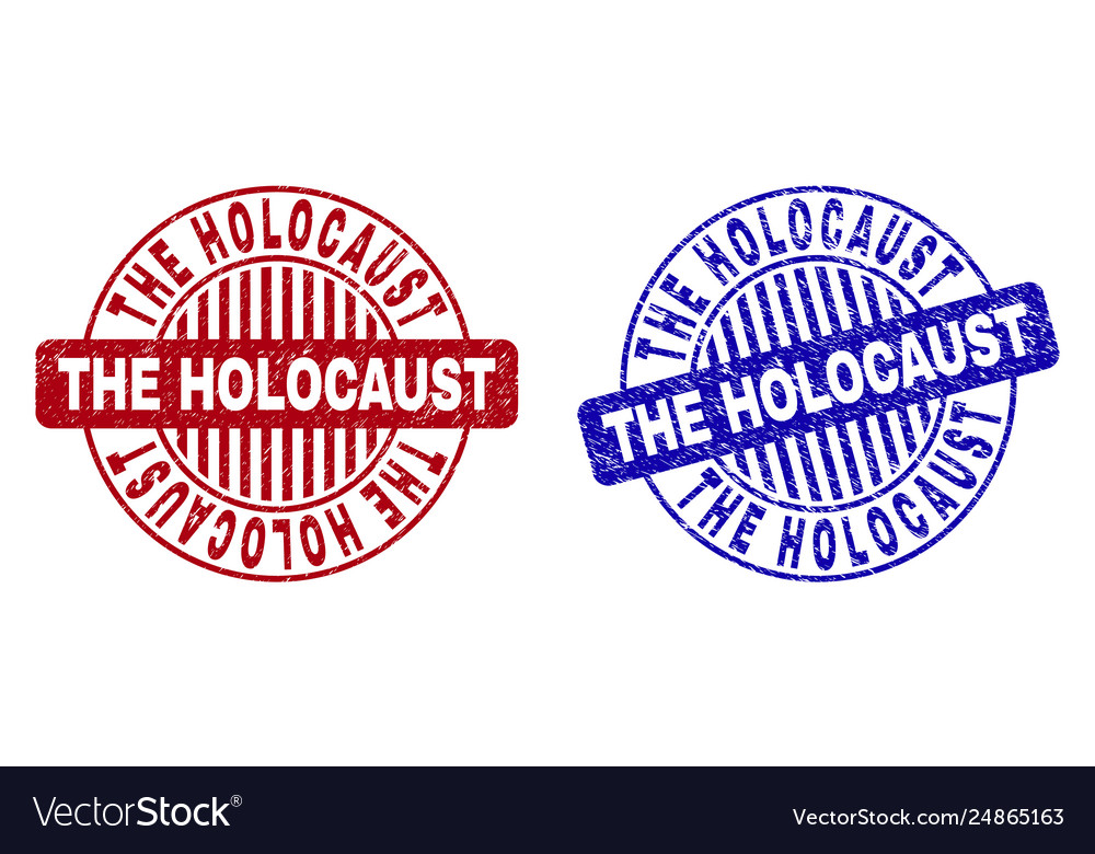 Grunge the holocaust textured round stamp seals