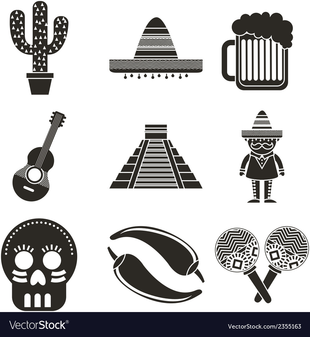 Mexico design over white background