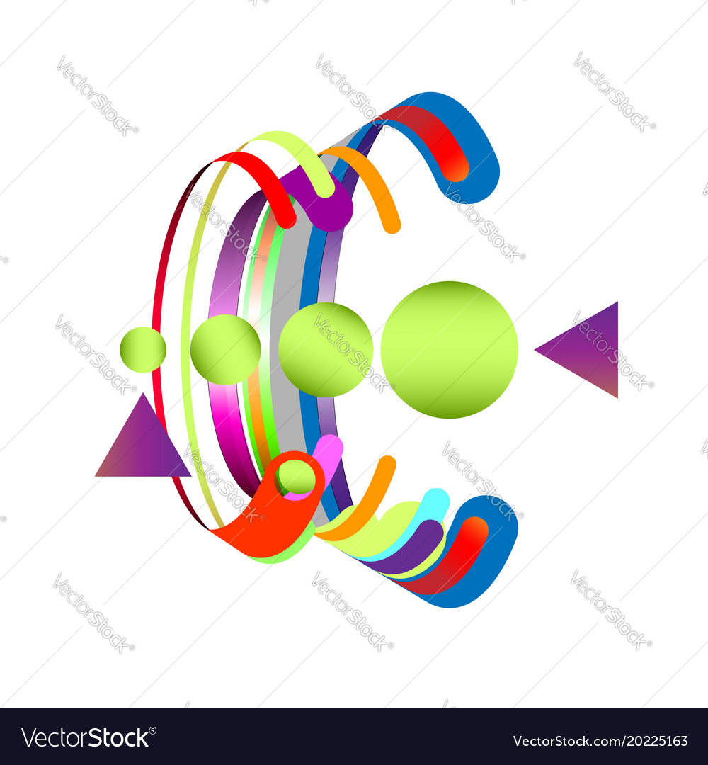 Modern abstraction composition made of various