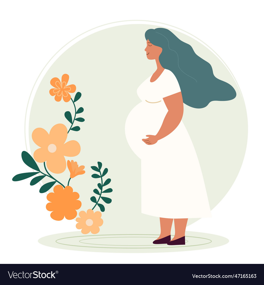 Pregnant woman motherhood concept