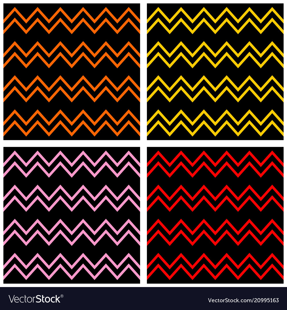 Zig Zag Tile Pattern Set