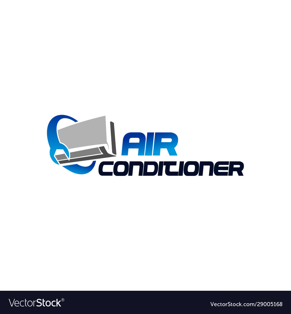 Air condition logo concept technology device Vector Image