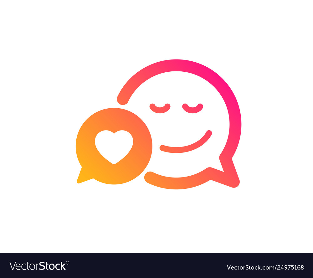 Comic speech bubble with smile icon