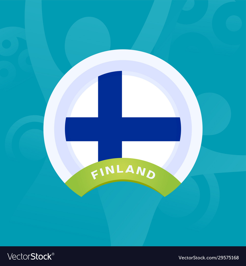 Finland flag european football 2020 tournament